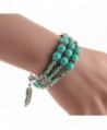 Feathers Pendant Bracelet Tibetan Turquoise in Women's Bangle Bracelets