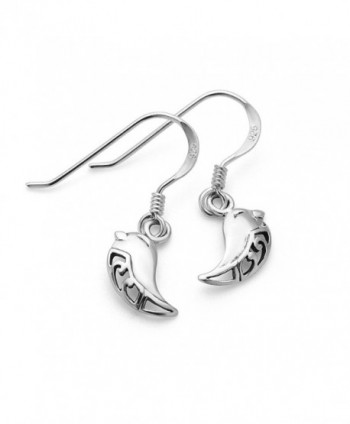 Sterling Silver Filigree Smiling Earrings