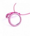 Colorful Rhinestone Memory Lockets Pink