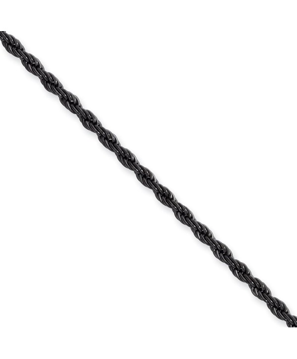 Stainless Steel IP Black-plated 2.3mm 30in Rope Chain - CK11T5O4VFT