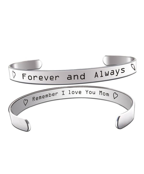 Macy's Crystal Hidden Message Cuff Bangle Bracelet In Silver Plated |  Hawthorn Mall