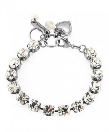 Mariana Clear Crystal Tennis Style Swarovski Crystal Bracelet 001001 - CO125MCW2AH