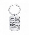 ZUOBAO Where You Lead I Will Follow Hand Stamped Mother and Daughter Necklace - Keyring - CA186O4374I