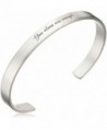 Dogeared Angelou Enough Engraved Bracelet