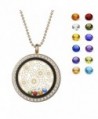 Nmoder magnetic floating necklace birthstone - CP185K8GN9D