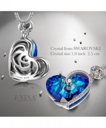 J NINA Sapphire Necklace Swarovski anniversary