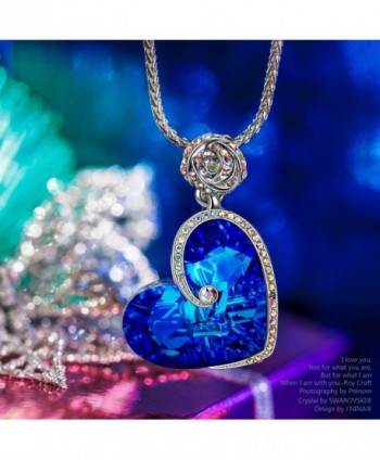 J NINA Sapphire Necklace Swarovski anniversary in Women's Pendants