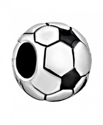 CharmsStory Soccer Ball Charms Classic World Cup Soccer Beads Charm For Bracelets - CW11R9KQM7V