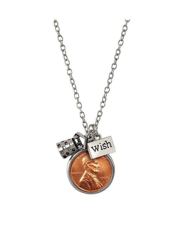 American Coin Treasures Wishing Well Penny Charm Necklace - C511RZPCXSH