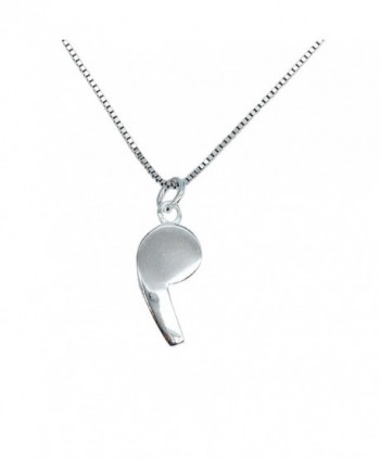 Helen de Lete Lovely Whistle Sterling Silver Necklace - CU12GYBSSSL