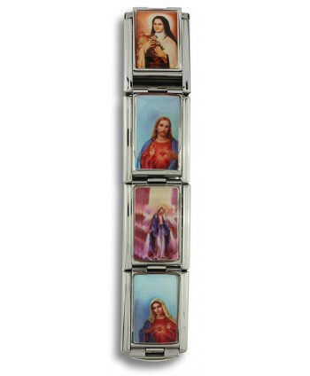 Large Italian Charm Bracelet Saints