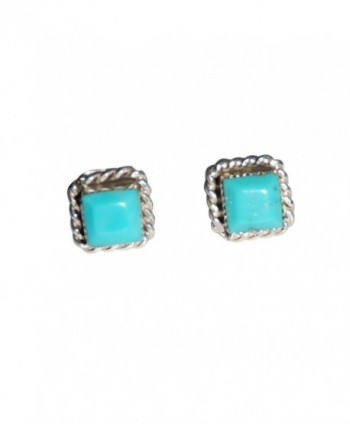 Stabilized Turquoise Earrings Original Zuni