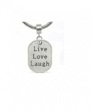 Live Love Laugh Dangle Charm Compatible with Most Major European Bracelets - CT110FLCSGF