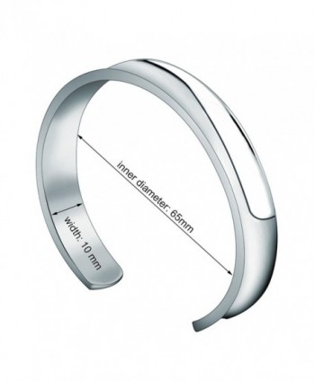 WUSUANED Stainless Bracelet Bangle silver