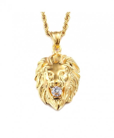 Gold Plated LION necklace. Get the power of LION- the king of the ...