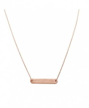 HONEYCAT Rounded Necklace Minimalist Delicate - Rose Gold - CO120Y51OE3