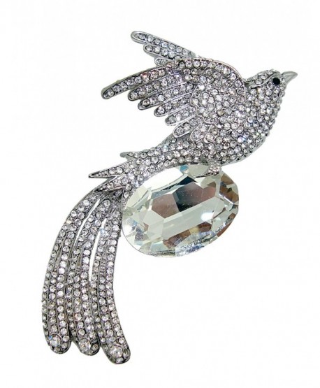 TTjewelry Fashion Phoenix Bird Austria Crystal Brooch Pin Pendant ...