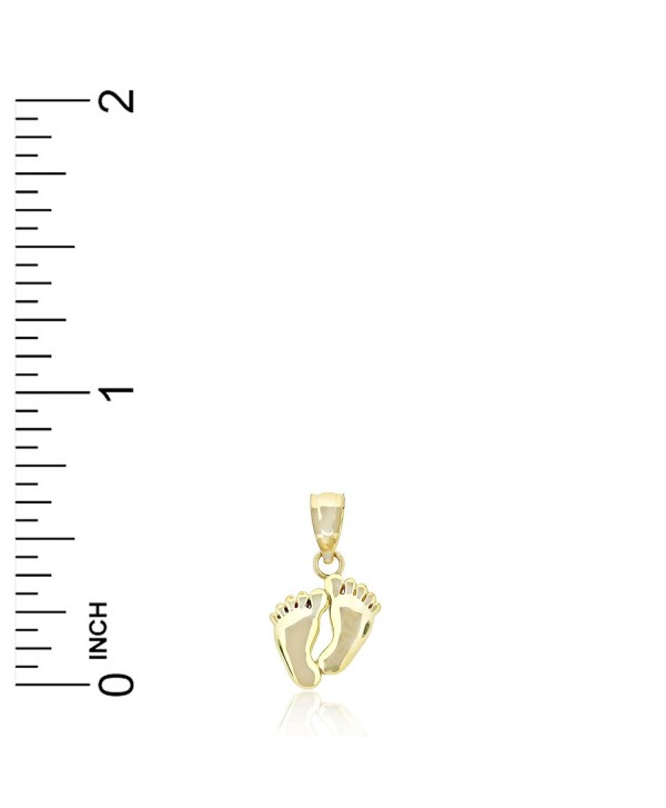 Gold Baby Feet Charm 10k Solid Gold CJ1105764RD